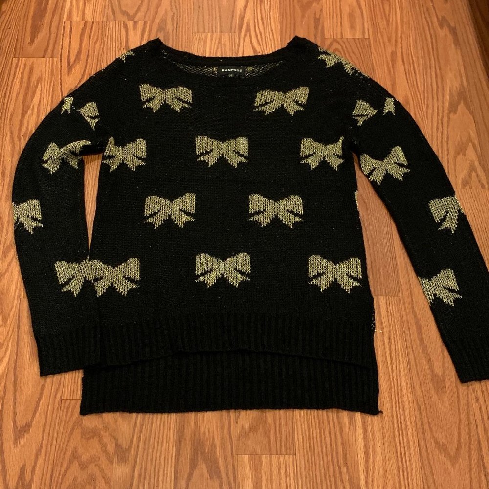 Gold Bow Sweater